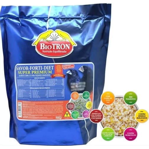 Biotron Savor Forti Diet 900g - Curió Bicudo E Azulão