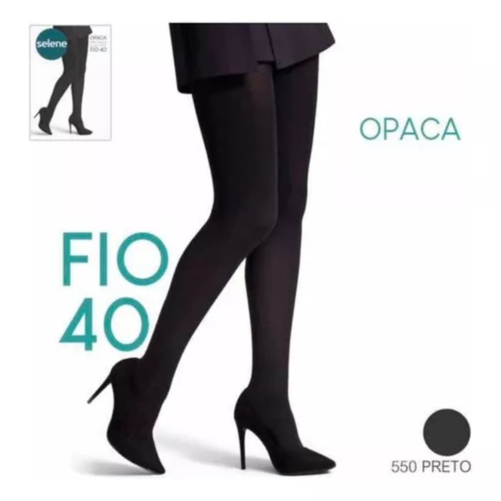 Meia Calça Adulto Fio 40 Opaca Selene Conforto Qualidade Frio Elastano Ref .9650.001
