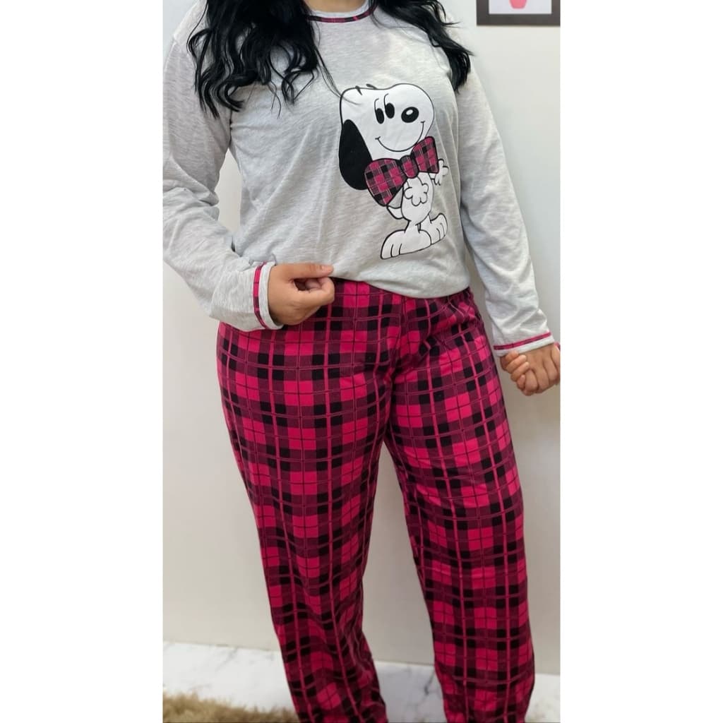 Pijama longo adulto HK estampa do Snoop