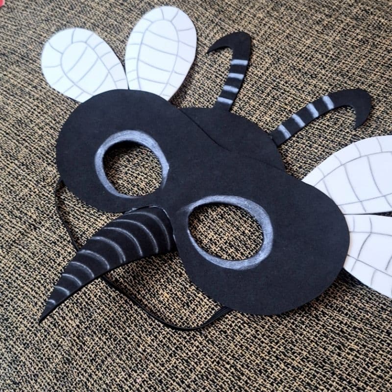 Máscara Mosquito Dengue Eva adulto infantil Máscara Mosquito Palha