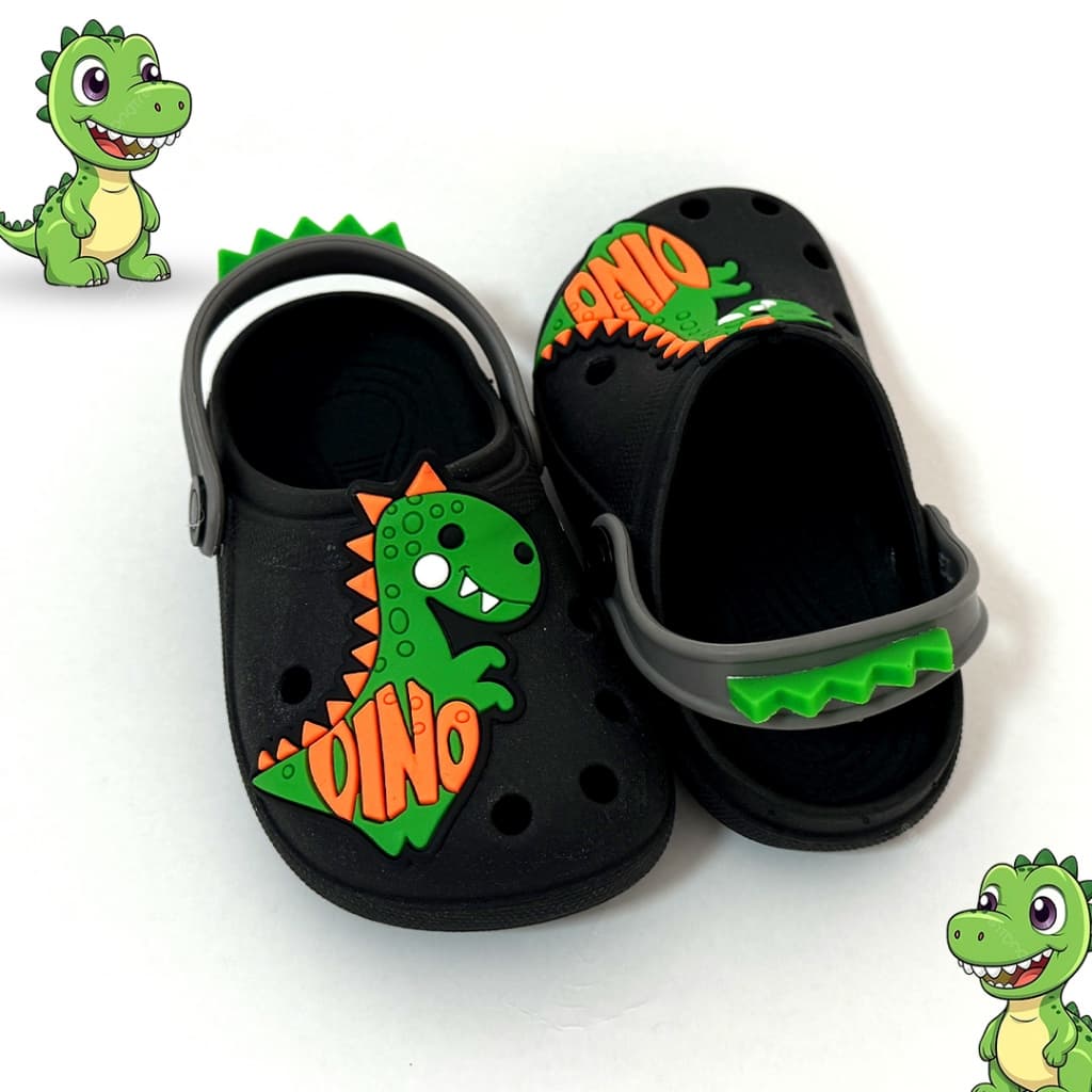 Sandália Infantil Menino Babuche Dinossauro Confortável Leve Macia