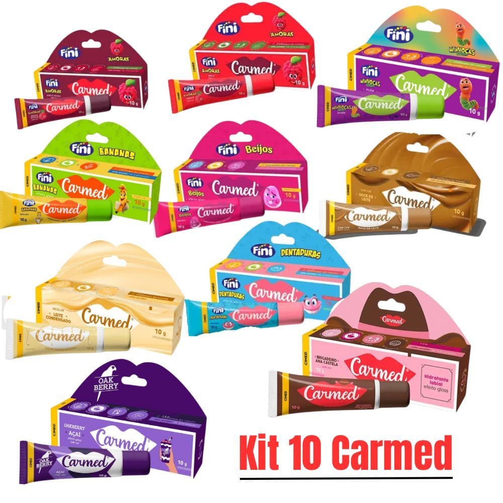 KIT CARMED - 10 SABORES DIFERENTES