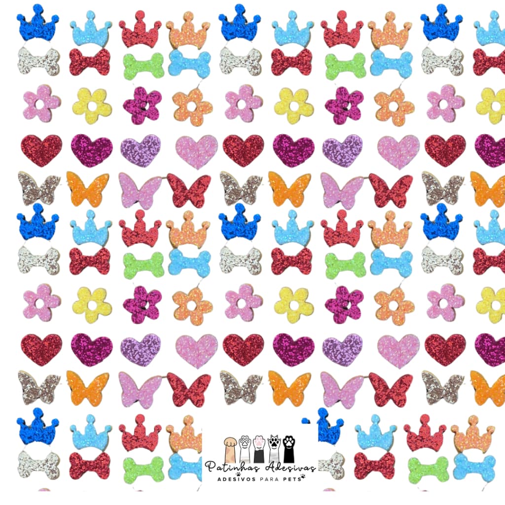 400| 200| 100 MINI Adesivos para Pet - SORTIDOS - Cola IMPORTADA - petshop - banho e tosa