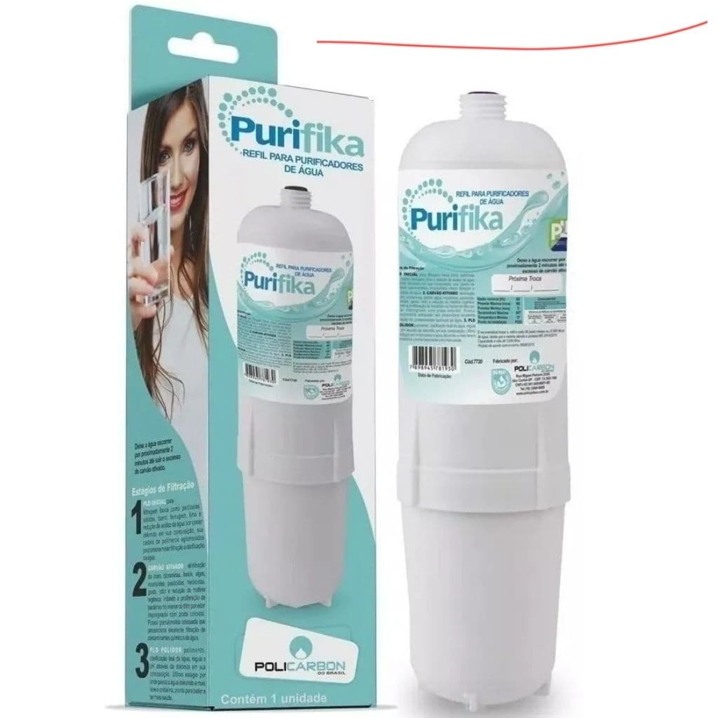 Refil Filtro Vela Policarbon Compatível Com Bebedouro De Agua Soft Everest Baby Fit Slim Star Plus