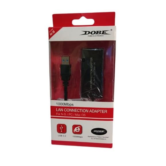 LAN CONNECTION ADAPTER DOBE - NINTENDO SWITCH - ADAPTADOR RJ USB (USADOO).