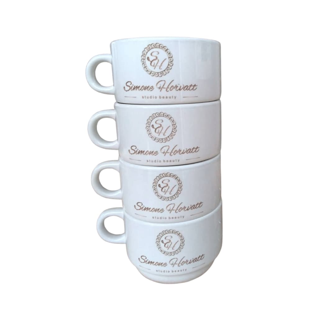 Kit xícaras  Personalização com Nomes Sua arte- casamento festa e eventos copos/taças 180ml