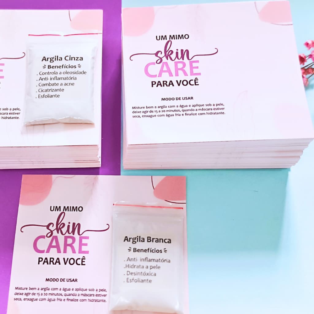 Cartão para argila - Brinde mimo ao cliente ( não vai com saquinho de argila)