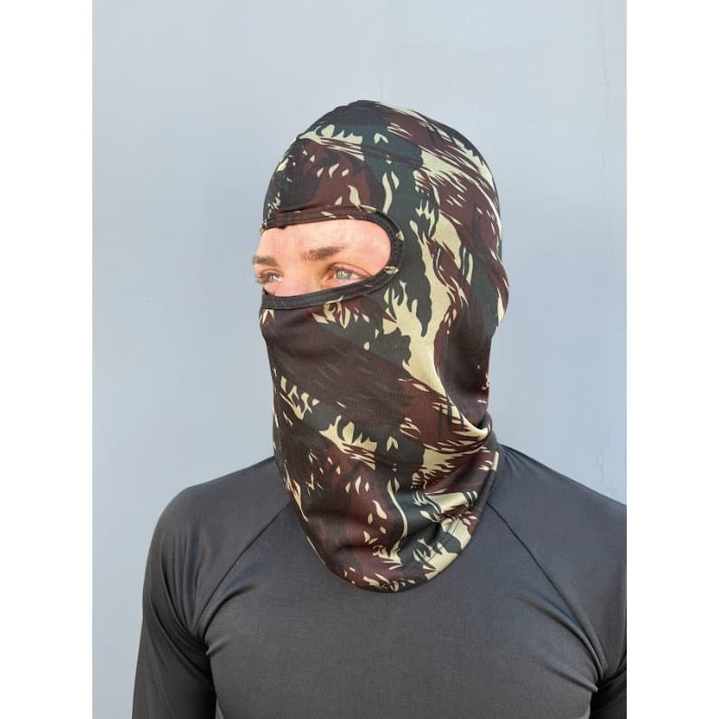 Balaclava Verde Camuflado Touca Térmica Ninja Paintball Bike Proteção Frio Motoqueiro Motoboy