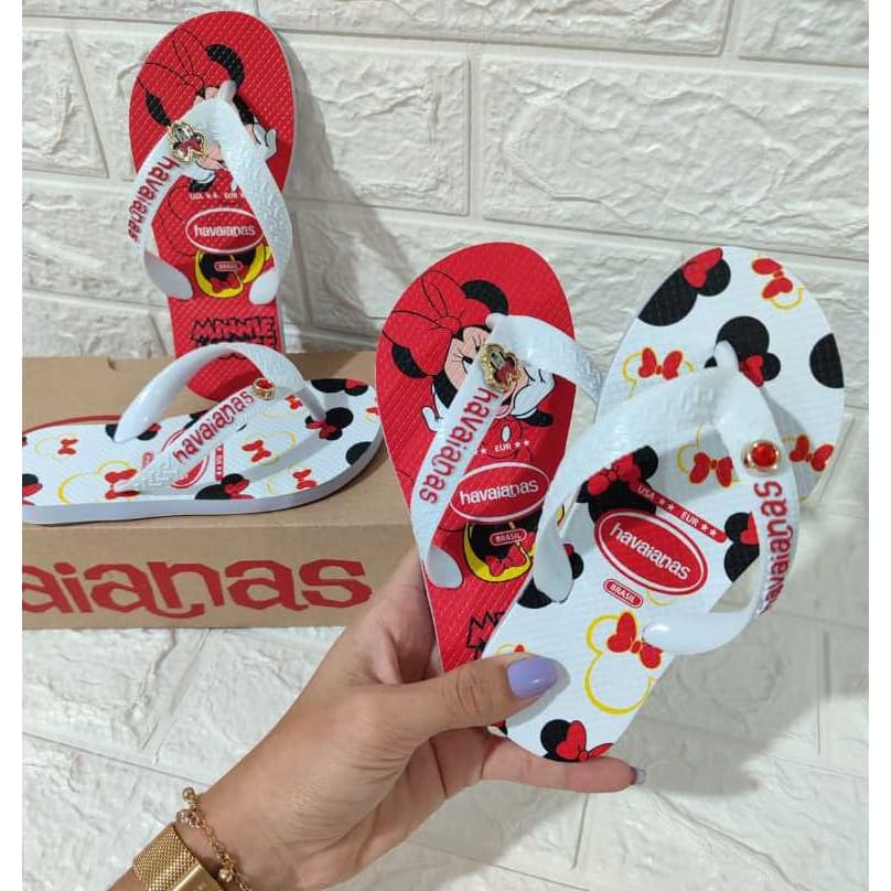 Chinelo Sandália  Infantil Personagens Personalizado menina