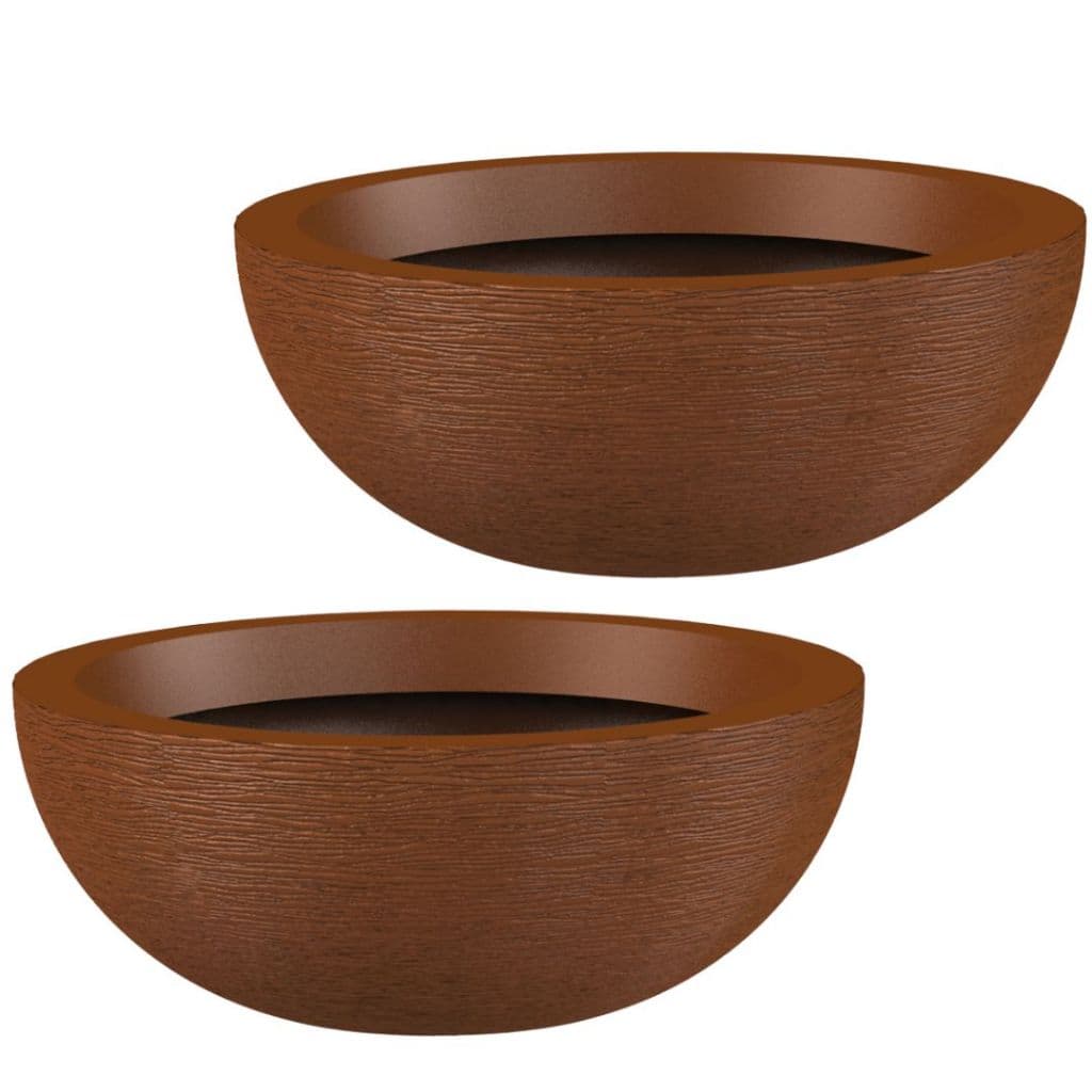 DOIS Vasos Decorativo BACIA REDONDA FAMÍLIA GRAFIATO