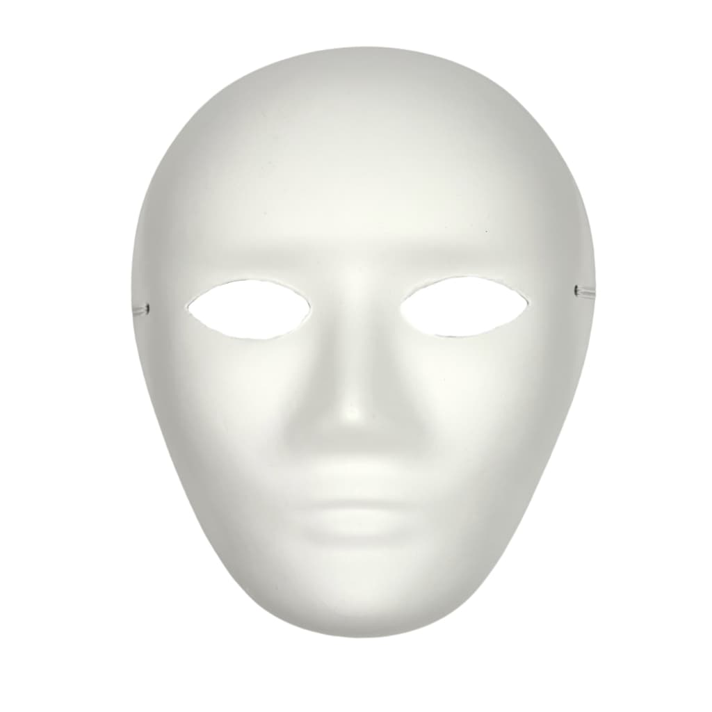 Máscara Lisa Rosto Papel Artesanato