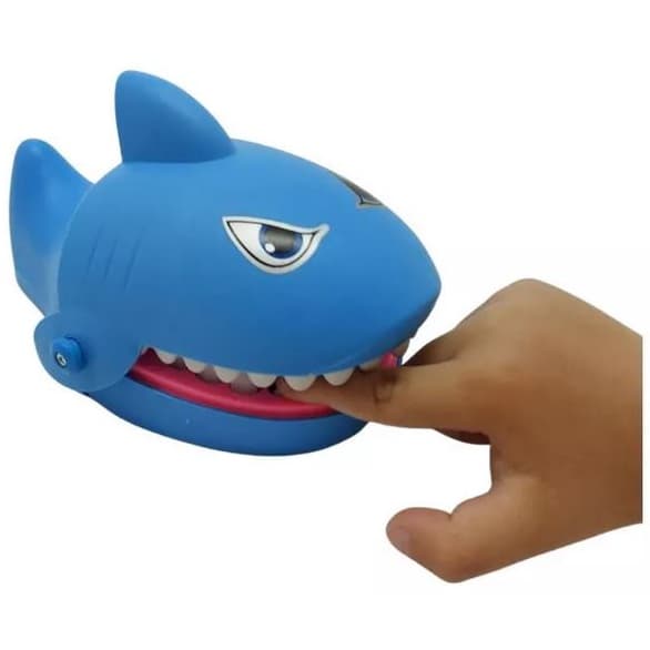 Tubarão Dente Fecha Boca Morde Dedo Dentista Shark Attack Brinquedo Crocodilo Jacare  Sensorial Montessori