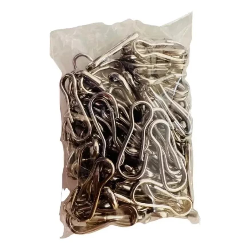 100 Fechos Mosquetão Bolsa Chaveiro 3cm X 1cm Artesanato