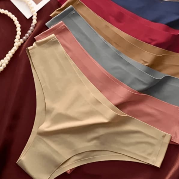 Kit de Calcinhas Feminina Sem Costura Corte Laser Tanga Conforto Nao Marca Lingerie