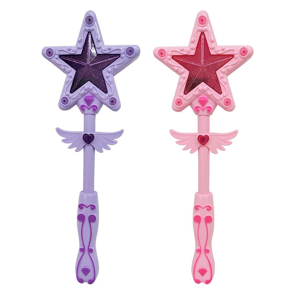 Varinha Estrela Princesa Divertida Fantasia Brinquedo Infantil Luz E Som - DM Toys