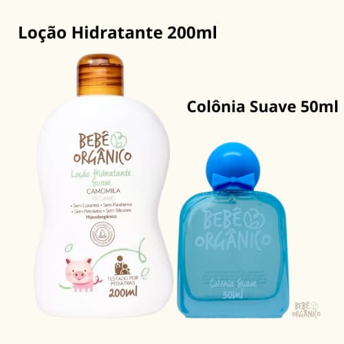 KIT CREME BEBÊ + PERFUME SUAVE AZUL 250ml