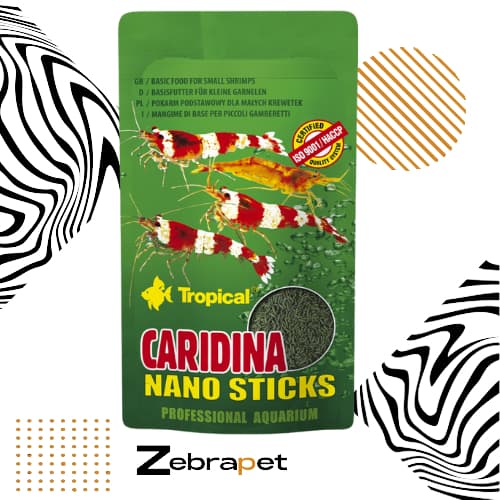 Ração Tropical Caridina Nano Sticks Sachê 10g - Camarões