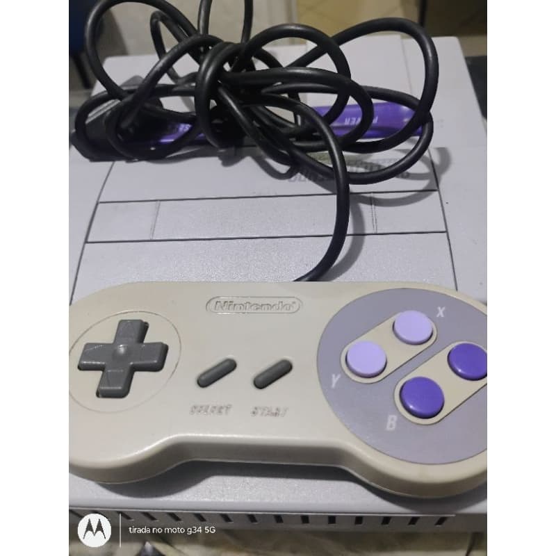 APARELHO SUPER NINTENDO C/1 FITA DO MARIO ORIGINAL