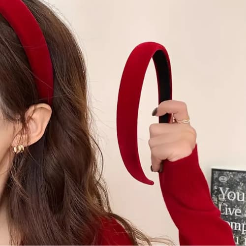 Tiara Faixa de cabelo Elegante francesa com Borda Larga