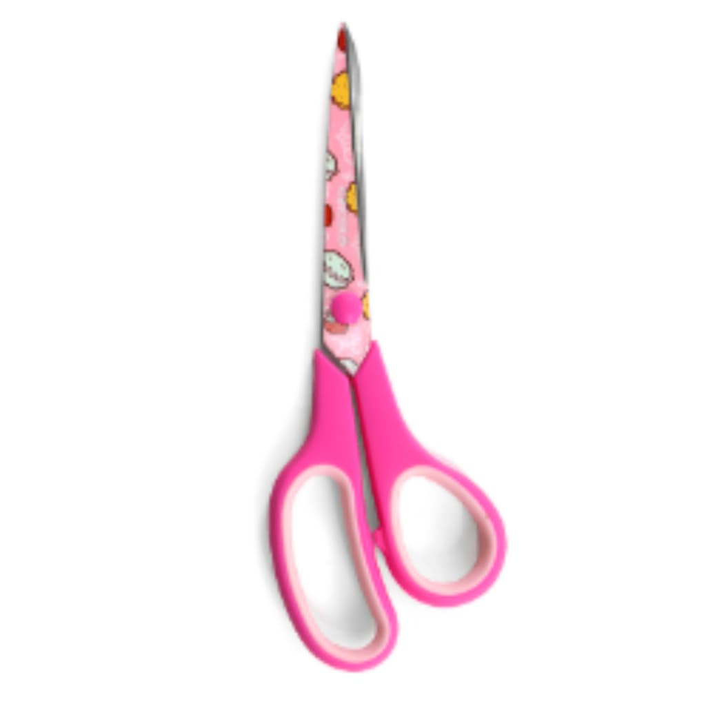 Tesoura Comfort Estampada Círculo 8,5 21,5cm