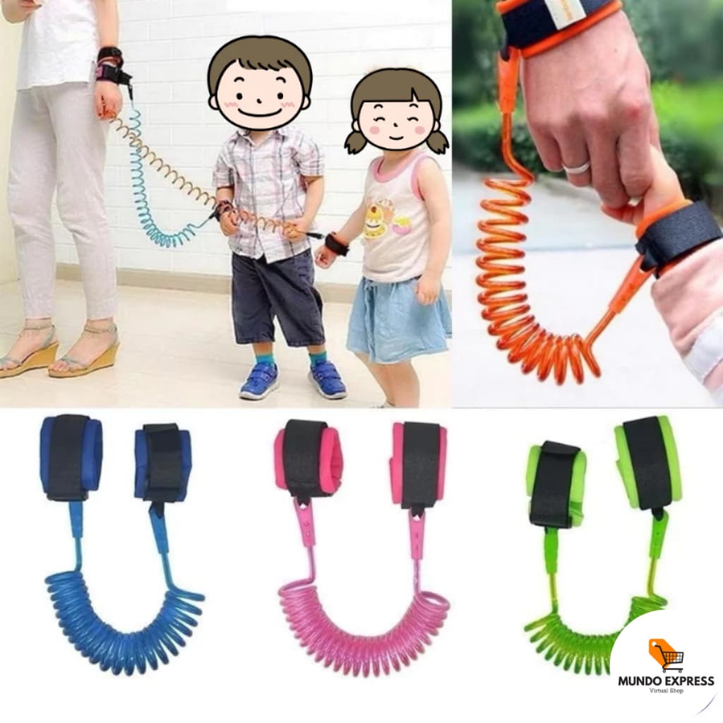 Pulseira de Segurança Infantil – Guia Anti-Perda para Crianças e Bebês