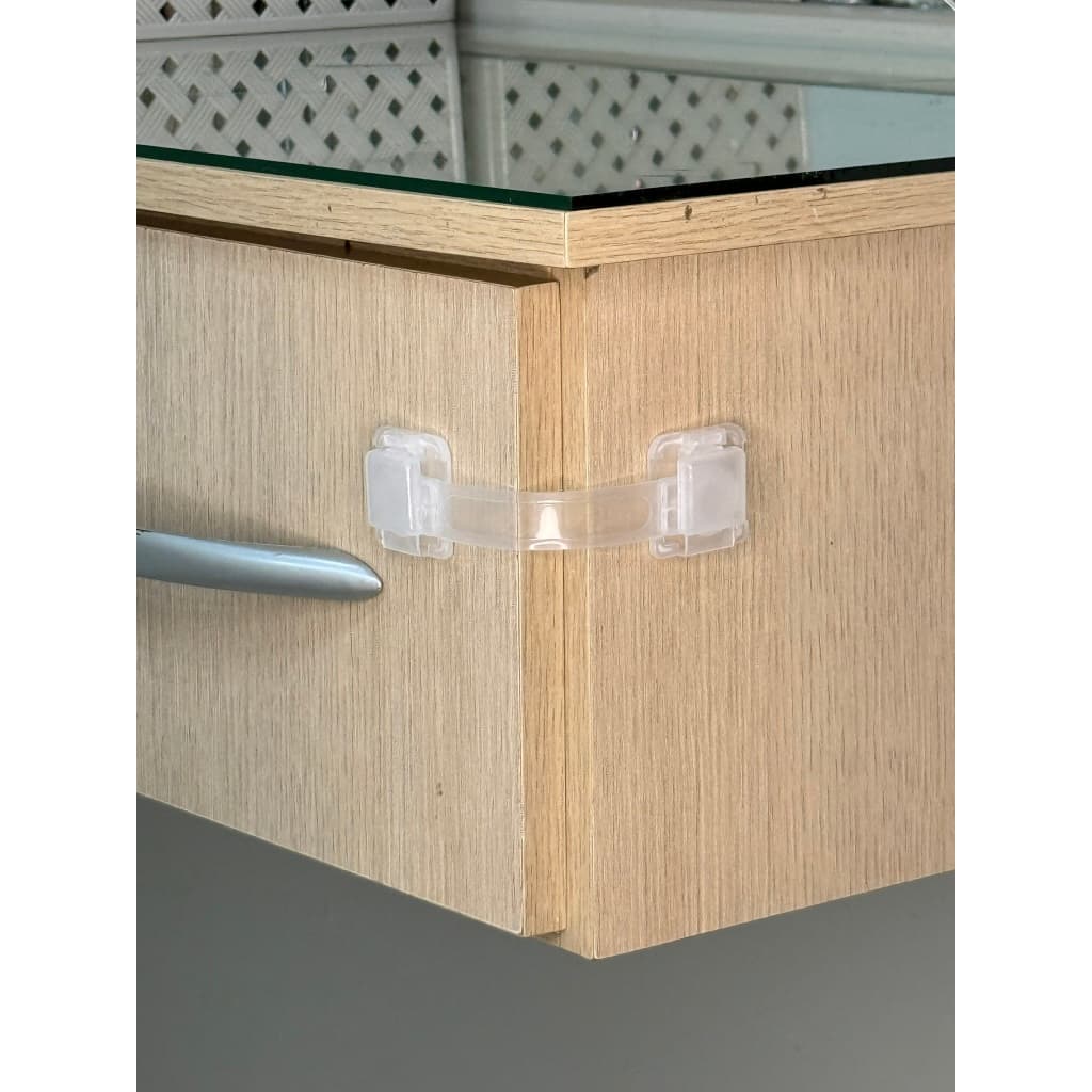 Kit 10 Trava Gaveta Armário Geladeira Porta Vaso Sanitário Protetor Infantil Segurança A Tóxico Bebe