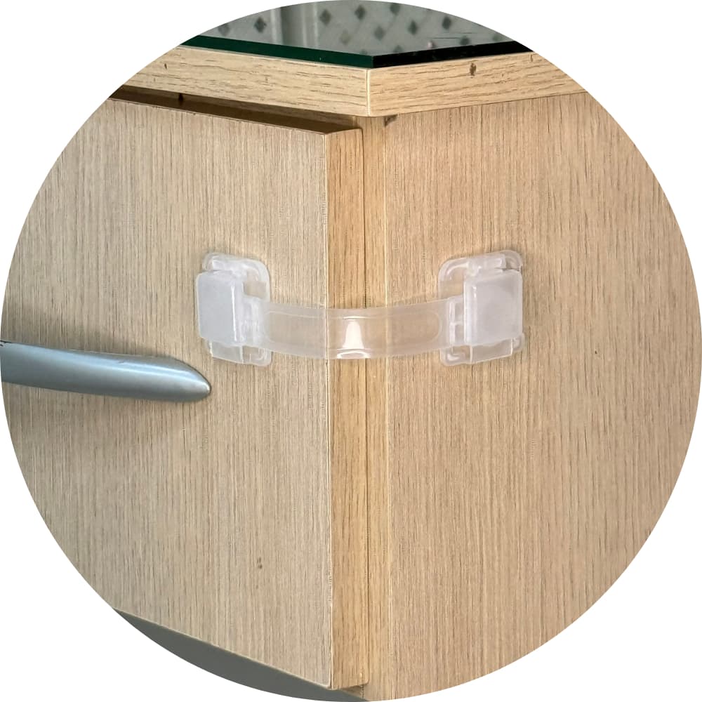 Kit 10 Trava Gaveta Armário Geladeira Porta Vaso Sanitário Protetor Infantil Bebe Transparente