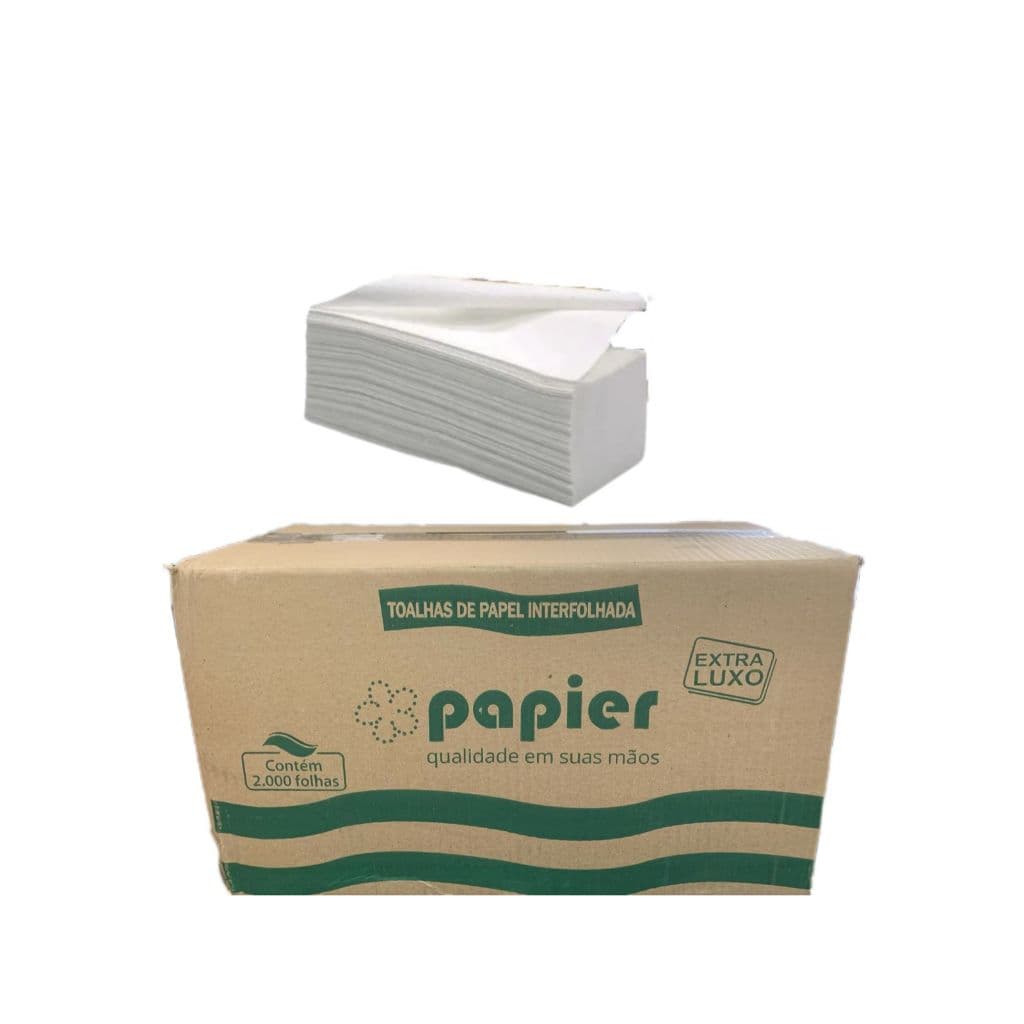 Papel Toalha Interfolhada 23x21 - Extra Luxo - Papier