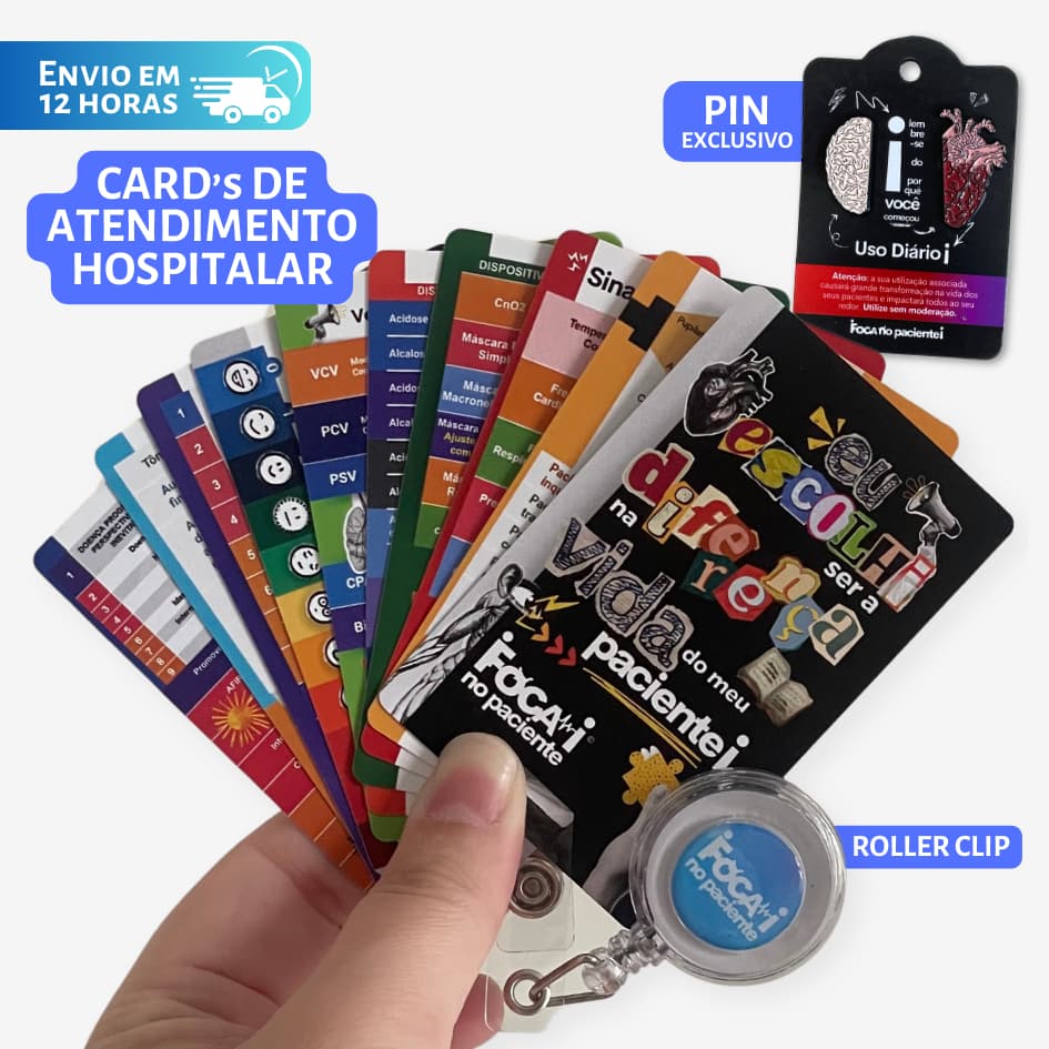 COMBO 10 Cards Fisioterapia Hospitalar