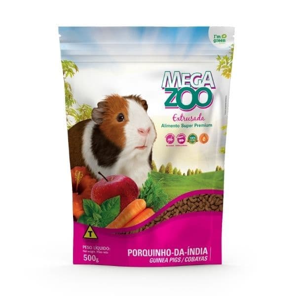 MEGAZOO EXTRUSADA PORQUINHO DA INDIA - 500GR