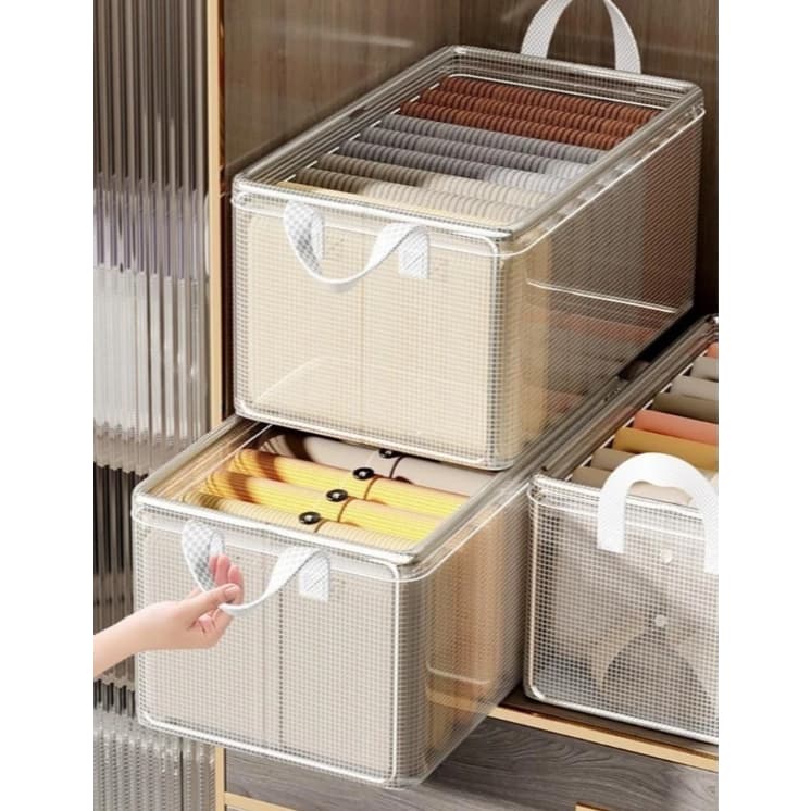 Caixa Organizadora para Roupas e Objetos Íntimos | Prática e Espaçosa | Organização de Calças e Acessórios