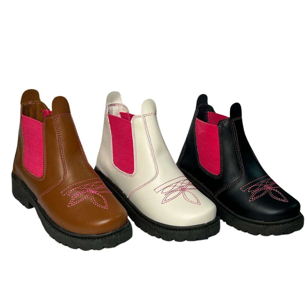 Botina Bota Jequinha Festa Julina Junina Infantil Menina Rodeio Bordada Leve Confortável do 20 ao 34