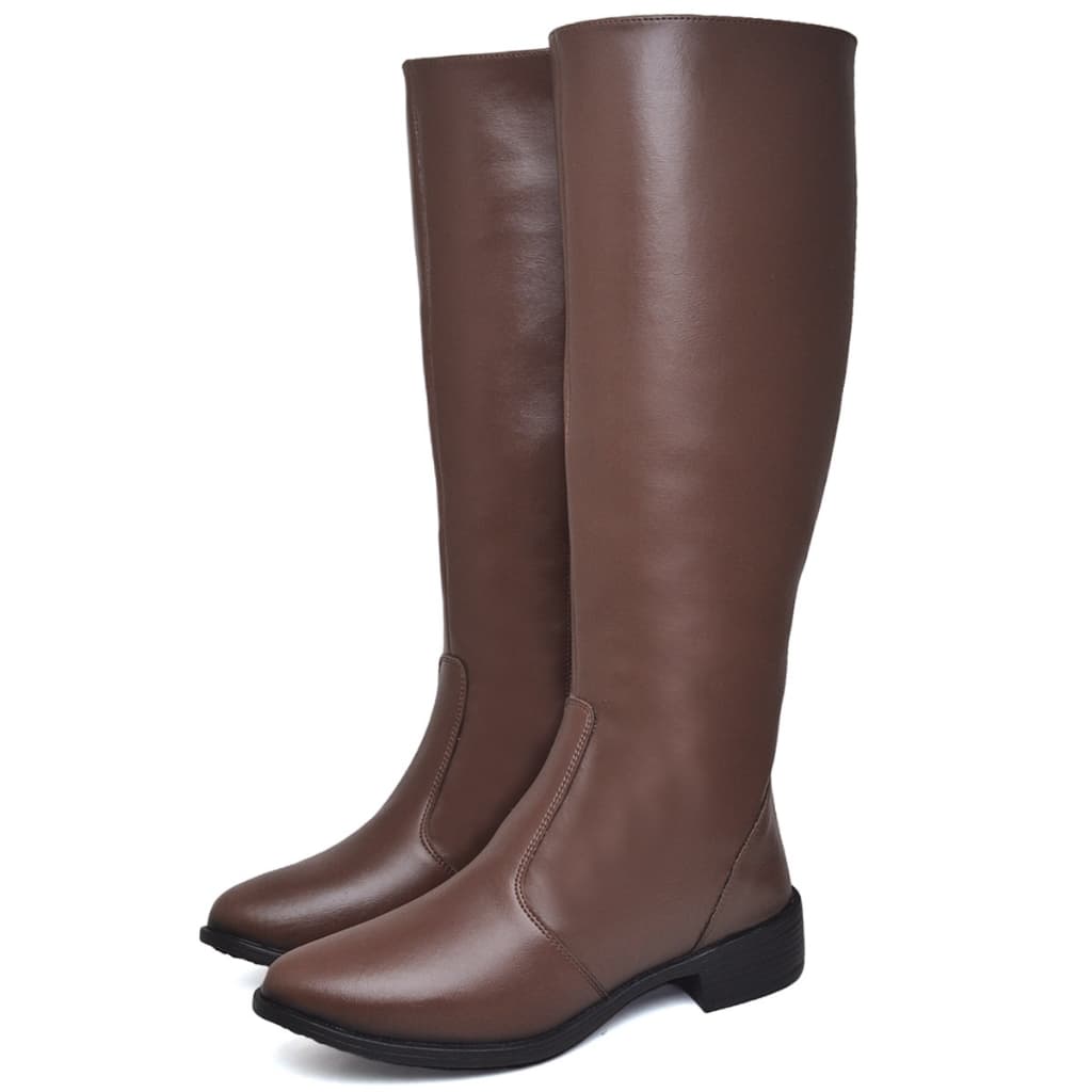 Bota Montaria Feminina Bico Arredondado  Marrom Original Dubuy Kyara 1708DB
