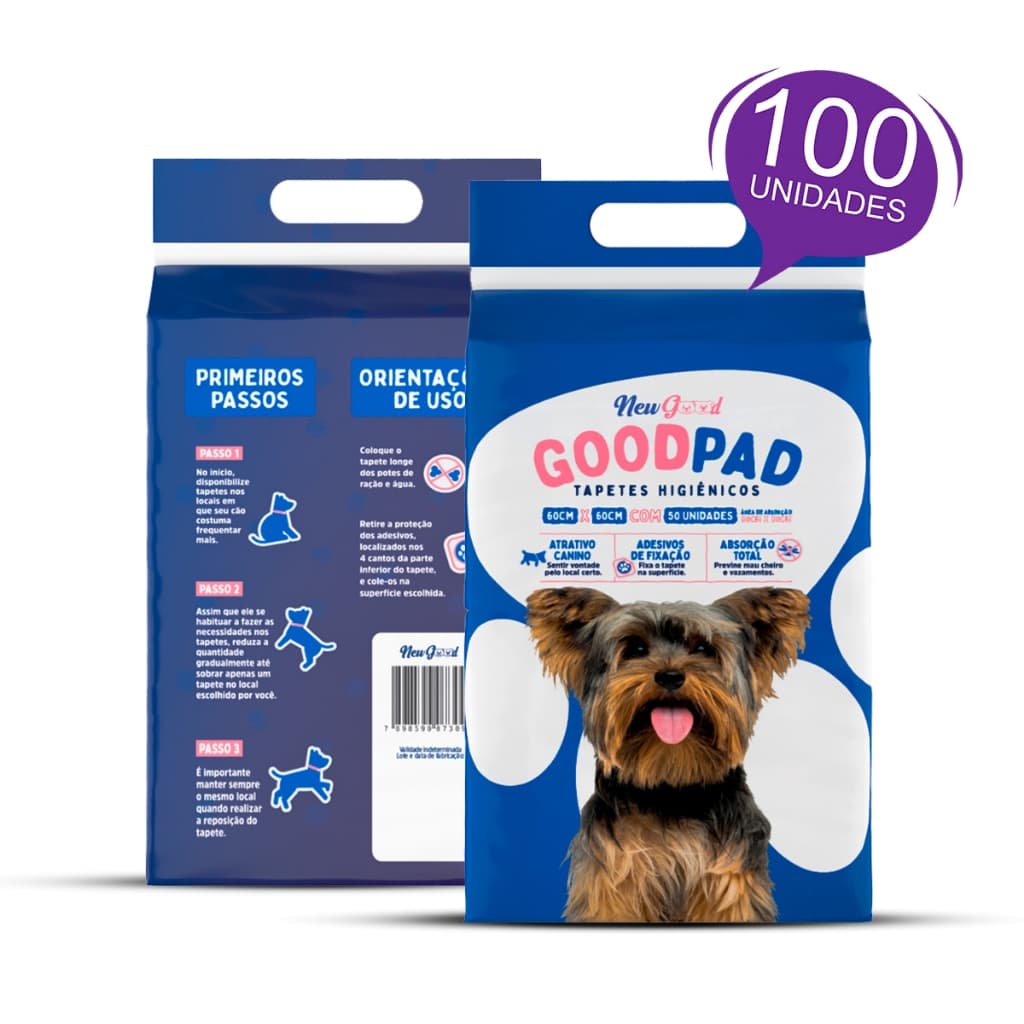 Promoção tapetes higiênicos para cães good pad 60x60 - com 100 unidades