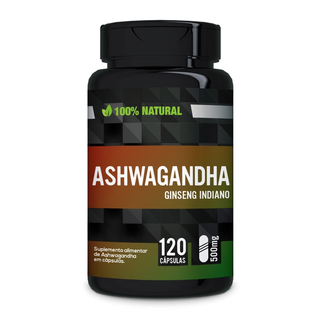 Ashwgandha Ginseng Indiano 120 Cápsulas 500mg