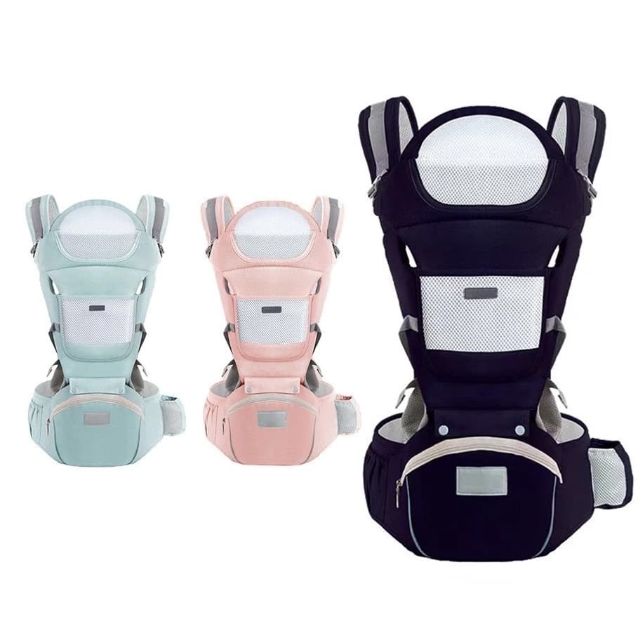 Canguru Para Bebê 0-4 Anos Ergonômico 3 Em 1 Estilo Canguru Frontal Infantil Hipseat