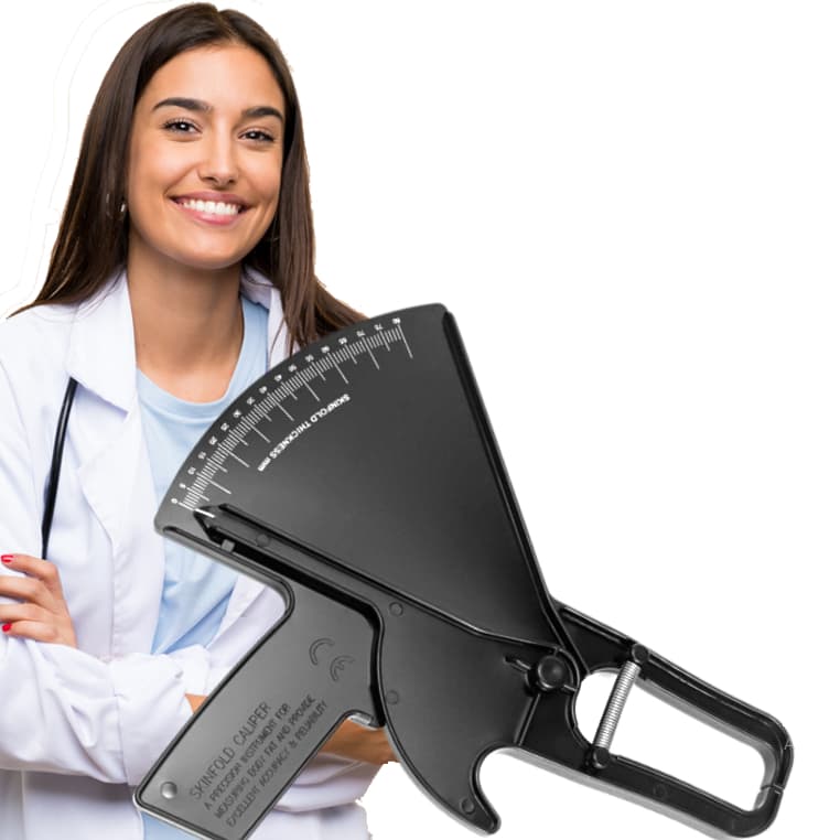 Adipômetro Profissional Plicômetro Medidor de Gordura Corporal Avaliação Física + Garantia + APP