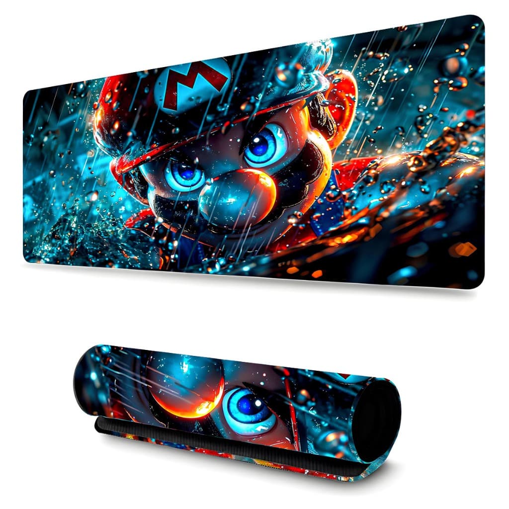 Mouse Pad M. Bros Gamer Borda 70x35cm Costurada Speed Estampas 4738
