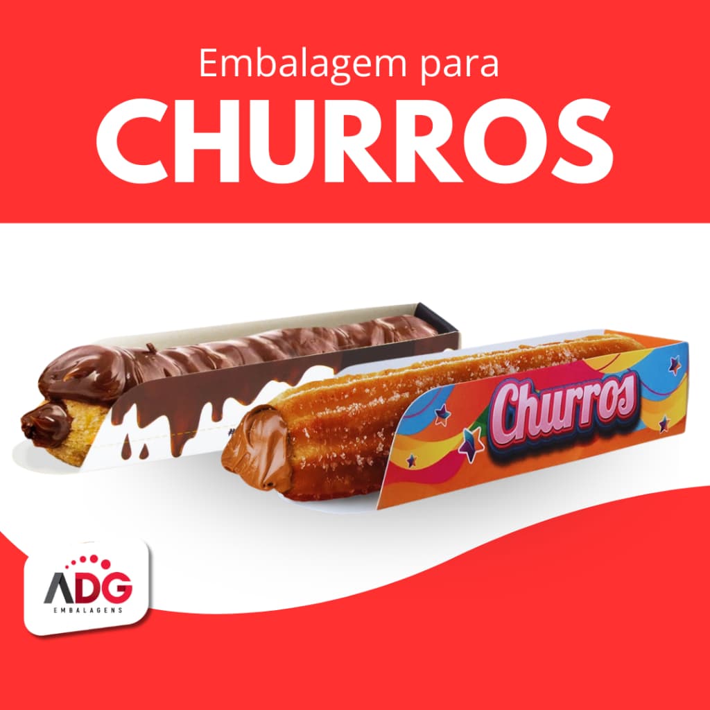 100 Caixa Caixinhas para Churros