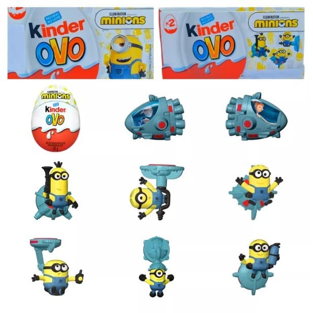 Kinder Ovo Coleção Minions Illmination: Diversos Personagens