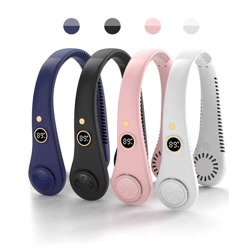 Ventilador Portátil USB Recarregável com Pescoço Flexível Ideal para Acampar Viajar e Treinar -F8