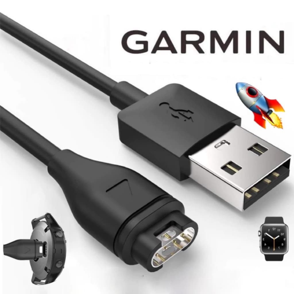 Carregador USB C Para Relógio Garmin Fenix 3 HR Venu Approach Vivoactive instinct Forerunner Quatix