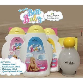 Kit Higiene Para Bebê Bell Baby 4 Itens Perfume Infantil Bell Corpos