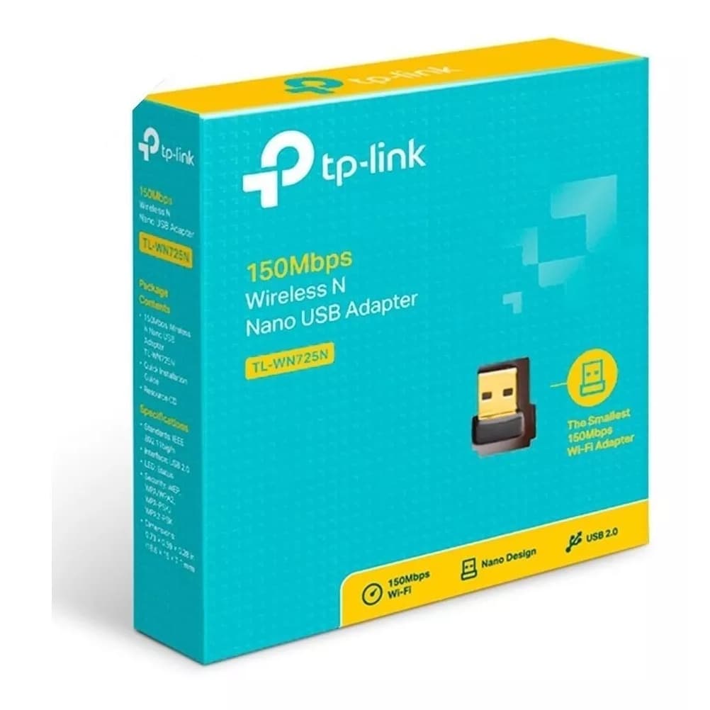 Adaptador Wireless Usb Tp Link Wn-725n 150mbps Nano