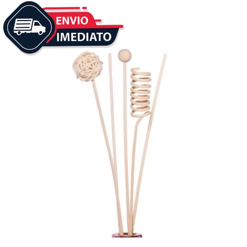 Kit 20 Varetas para Difusor de Aromas Decorativas de Madeira Aromaterapia