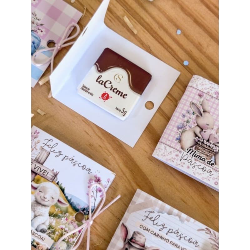 Card de Páscoa para Chocolate Cacau Show – 6x6cm (sem doces)