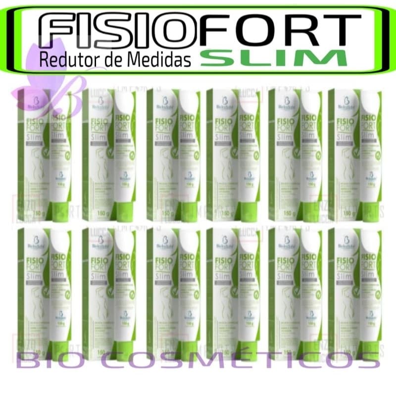 Kit 12 Creme Fisiofort Slim Redutor de Medidas 150gr - Bio Instinto