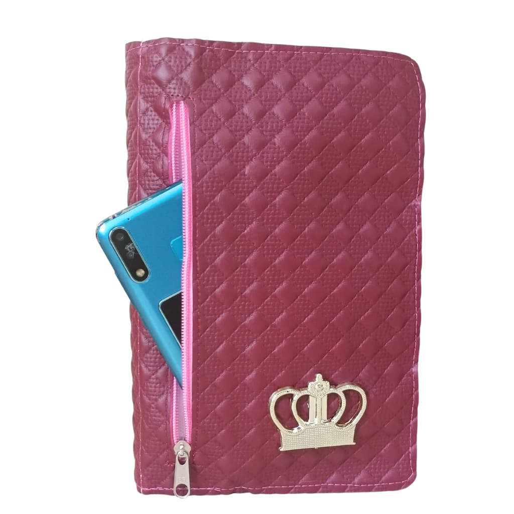 Capa para Bíblia Média com Zíper e Bolso Externo Especial Croco | Número 11