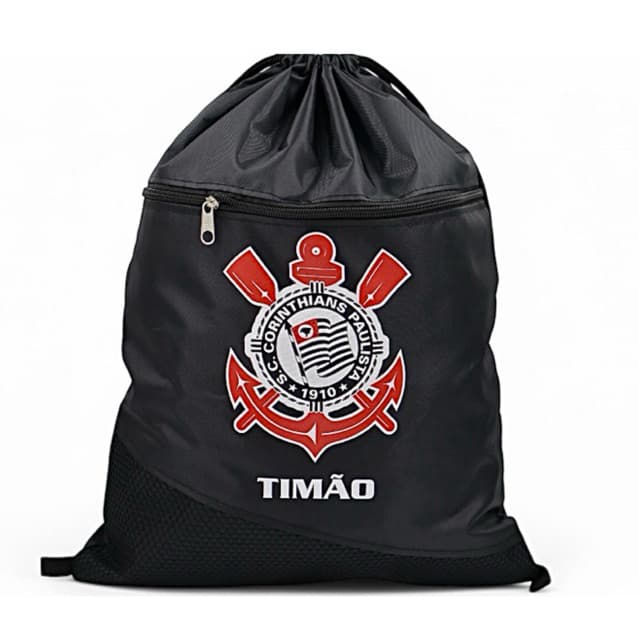 Mochila Saco do Corinthians Time Futebol Nylon