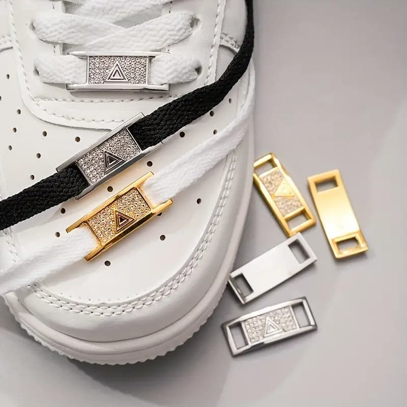 Kit para Sapato Fivela DIY Decorações Tênis Metal Elegante Adequados Para Todos Os Tipos De Cadarços